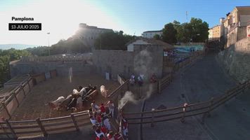 Los toros de La Palmosilla protagonizan un séptimo encierro muy peligroso