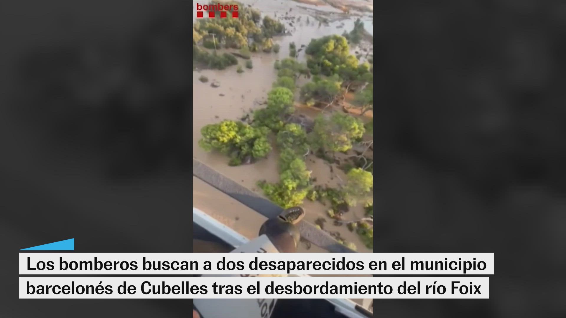 Dos desaparecidos en el municipio barcelonés de Cubelles tras el desbordamiento del río Foix