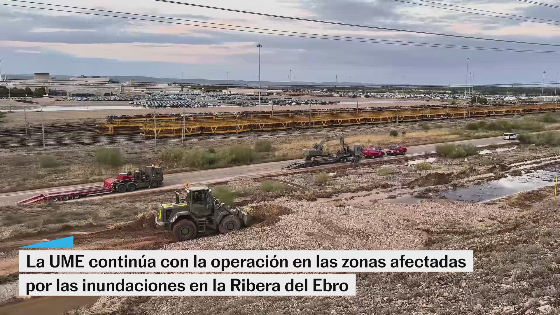 La UME continúa con la operación en las zonas afectadas por las inundaciones en la Ribera del Ebro