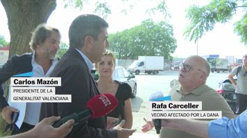 Un afectado por la dana le reprocha a Mazón que 