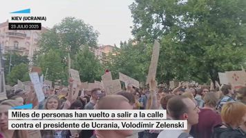 Crecen las protestas contra Zelenski en Kiev