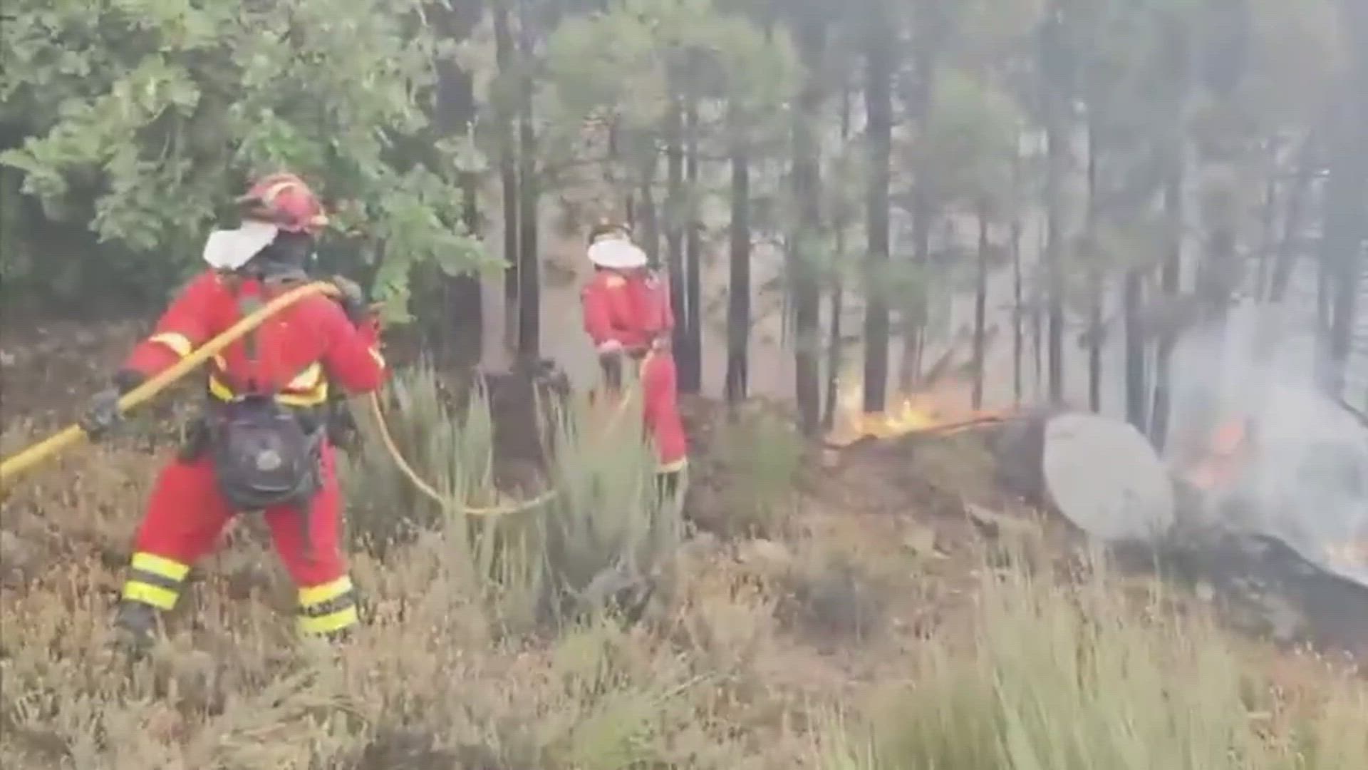 La UME se incorpora al incendio del Barranco de las Cinco Villas, en Ávila