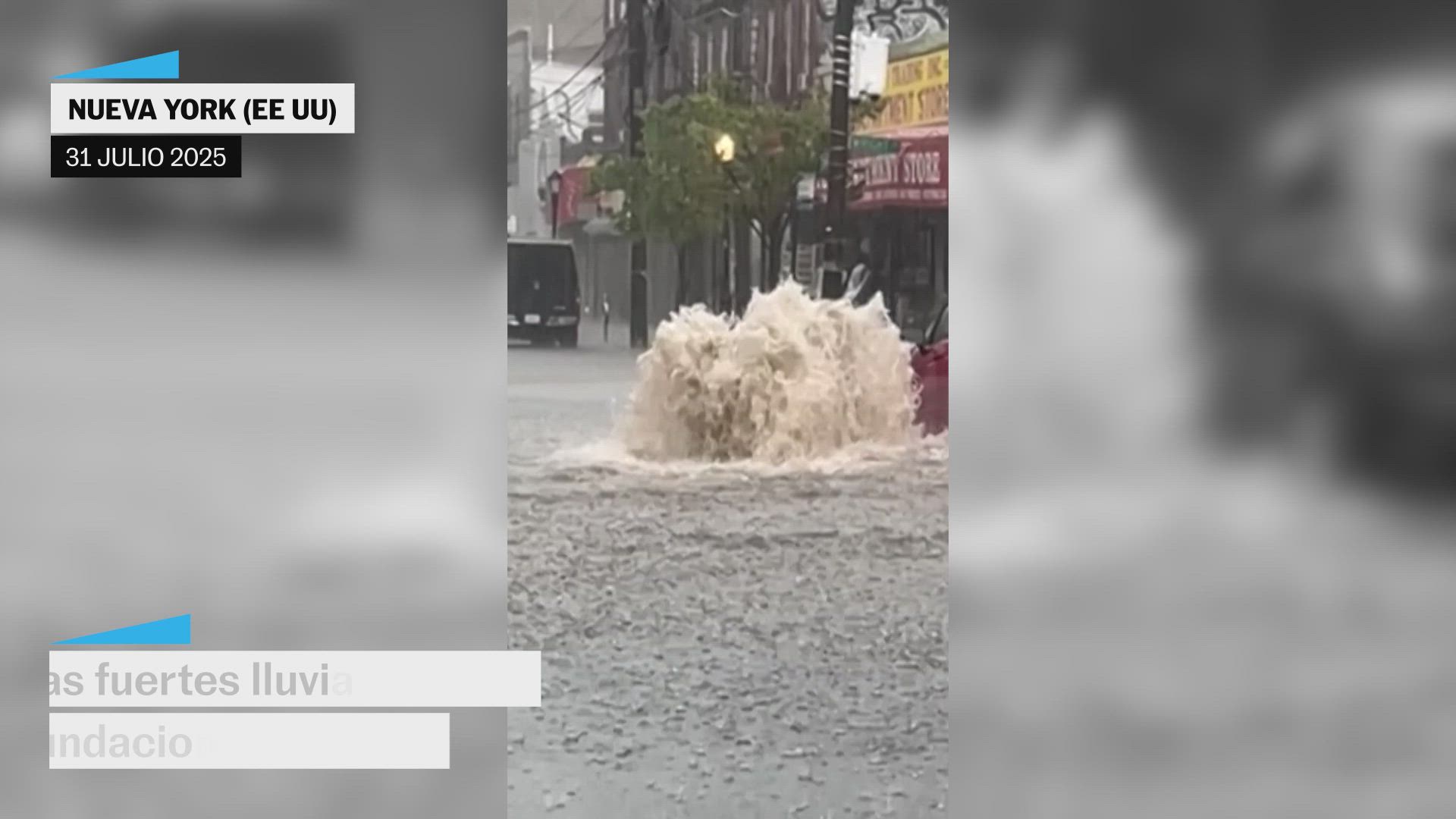 Las fuerte lluvias provocan inundaciones en varias ciudades de Estados Unidos