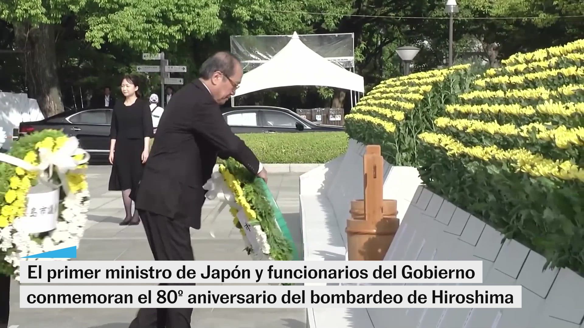 Japón conmemora el 80º aniversario del bombardeo atómico de Hiroshima