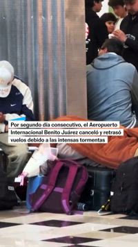 Caos en el aeropuerto de CDMX por lluvias