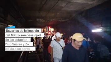MÉXICO|  Desalojan a usuarios de la Línea 2 del Metro de CIUDAD DE MÉXICO