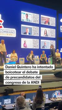 Daniel Quintero Calle irrumpe en el congreso empresarial de la ANDI