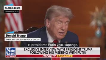 Donald Trump sobre el acuerdo de paz entre Rusia y Ucrania: 