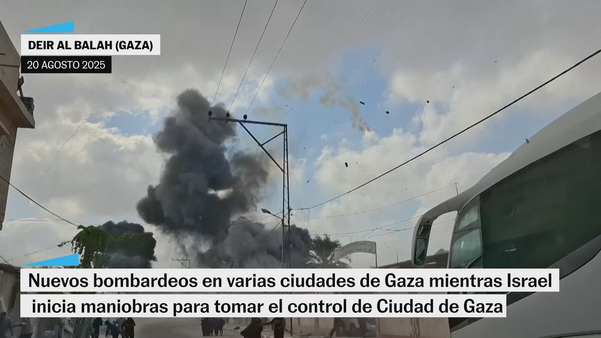 Nuevos bombardeos en varias ciudades de Gaza cuando Israel inicia maniobras para controlar Ciudad de Gaza