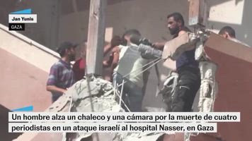 Al menos cuatro periodistas muertos en un ataque israelí al hospital Nasser, en Gaza