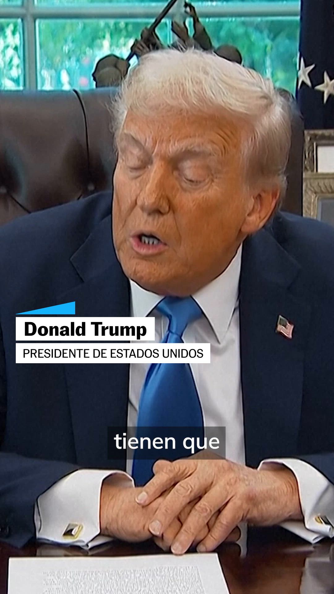 Trump sobre cadenas de televisión
