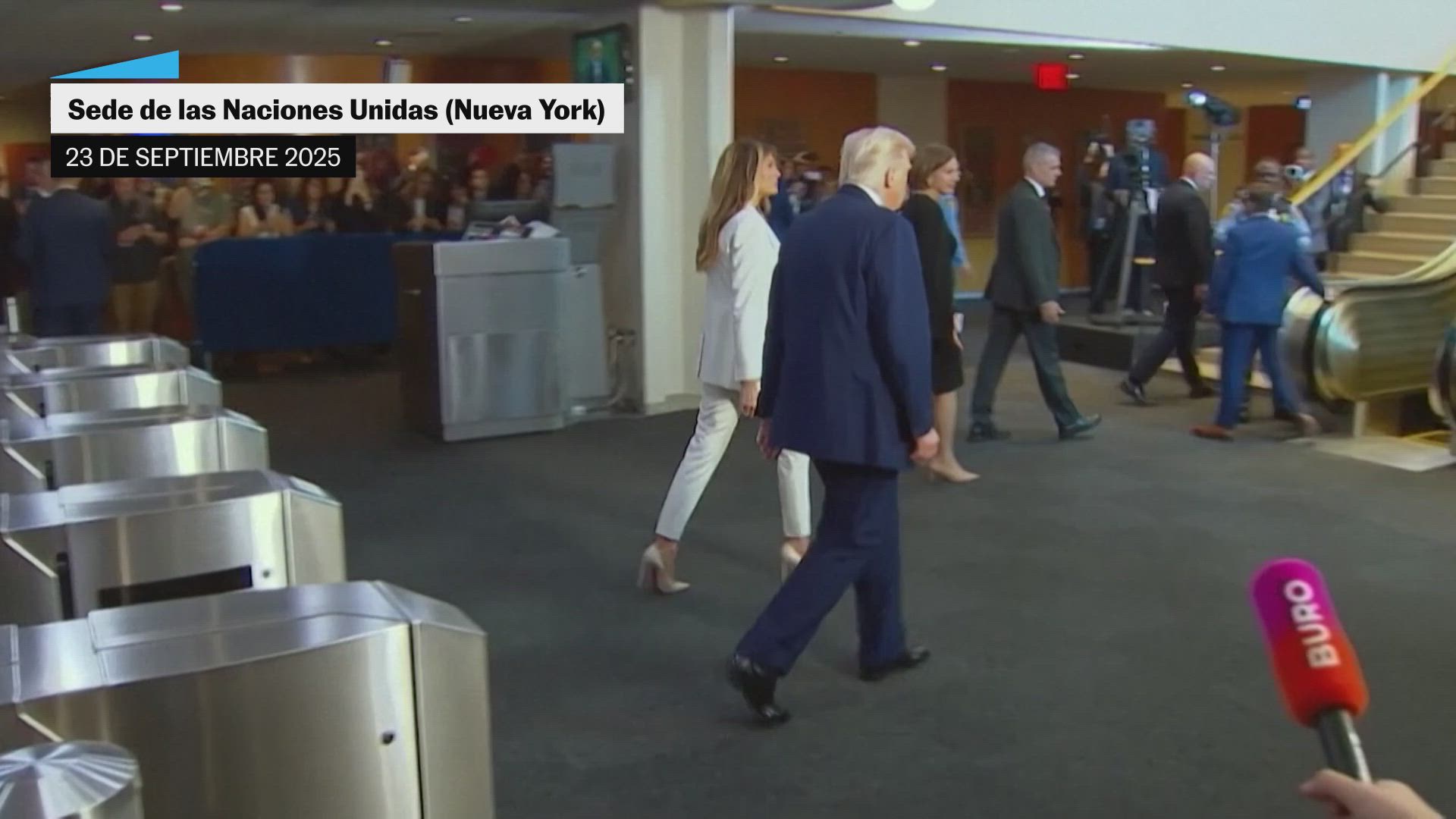 Donald Trump en la sede de la ONU: "Lo único que me dio es un teleprónter averiado y unas escaleras mecánicas en mal estado"