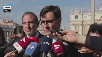 El president Salvador Illa, realiza declaraciones tras haber invitado este miércoles al papa León XIV.