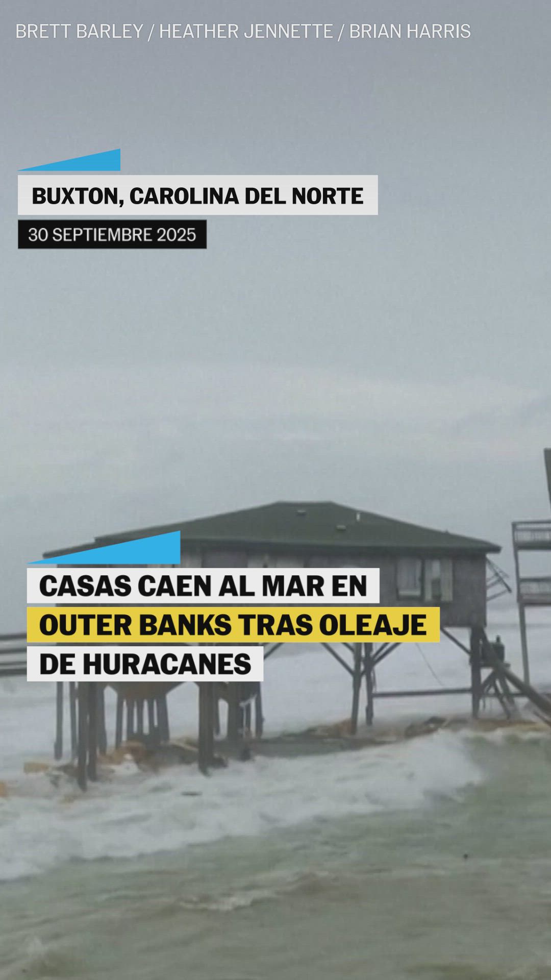 Colapso casas en Outer Banks