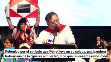 Polemica por bandera de Bolivar que usa Petro