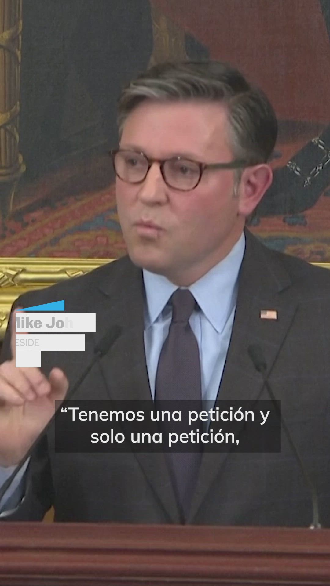 Mike Johnson sobre cierre de gobierno