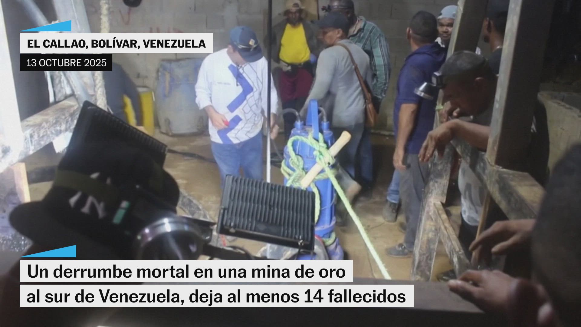Al menos 14 muertos tras el derrumbe de una mina en el sur de Venezuela