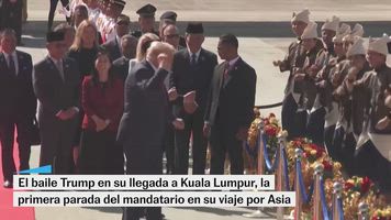 El baile de Trump en su llegada a Malasia