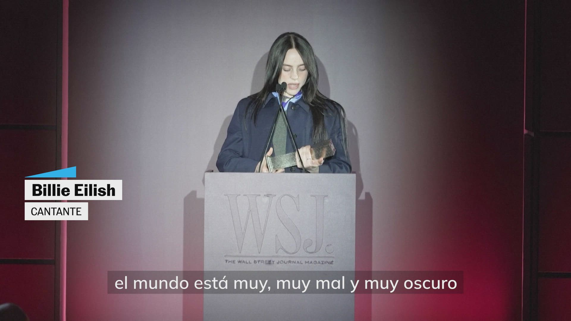 Billie Eilish hace una crítica a los multimillonarios al recibir el premio a la innovación