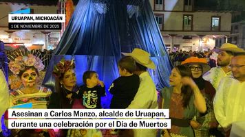 Asesinan al alcalde de Uruapan durante un evento del Día de Muertos