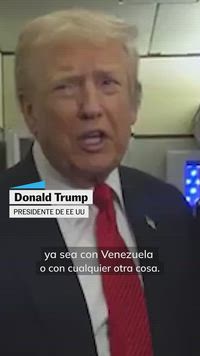 Trump “duda” que su país vaya a entrar en guerra con Venezuela
