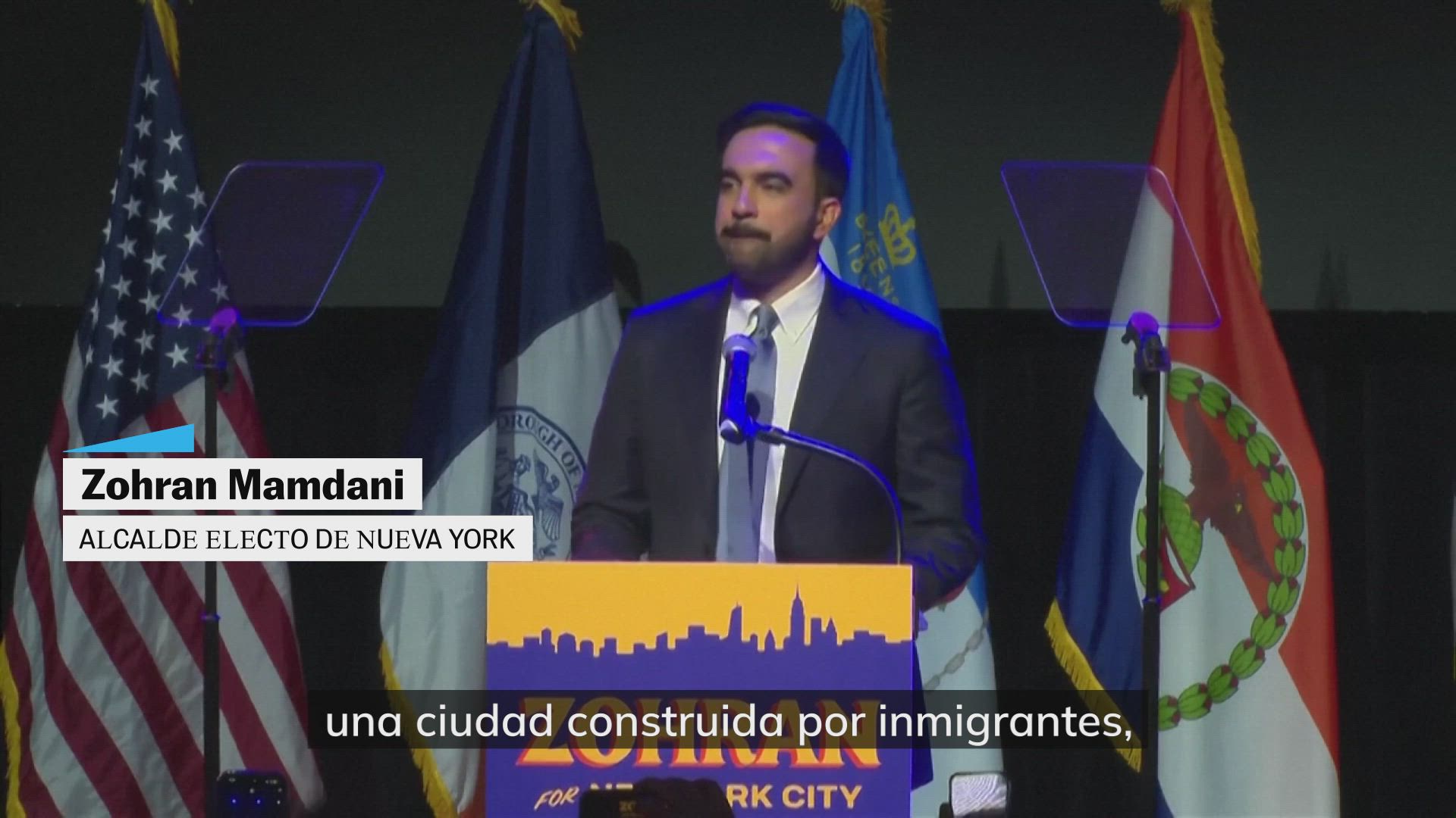 "Desde esta noche NYC será una ciudad dirigida por un inmigrante": Mamdani