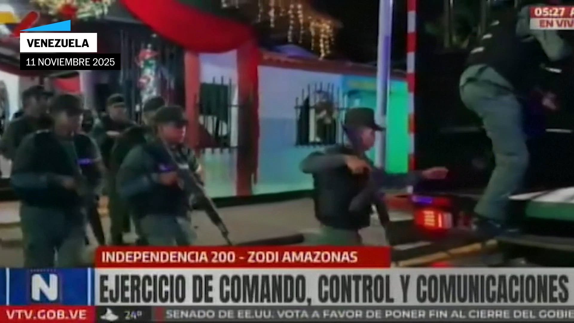 Elevan alerta militar en Venezuela