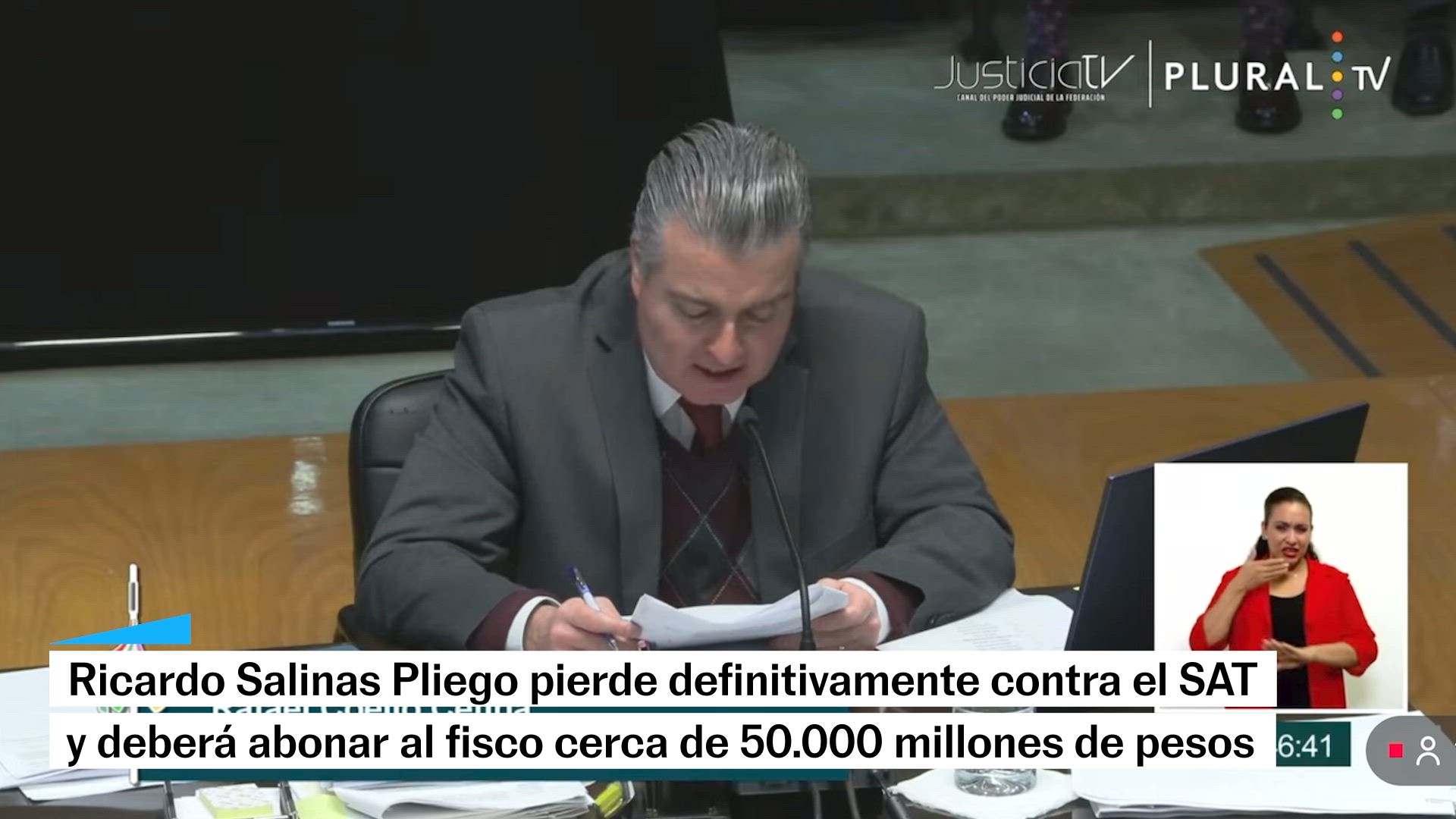 La Suprema Corte falla contra Salinas Pliego