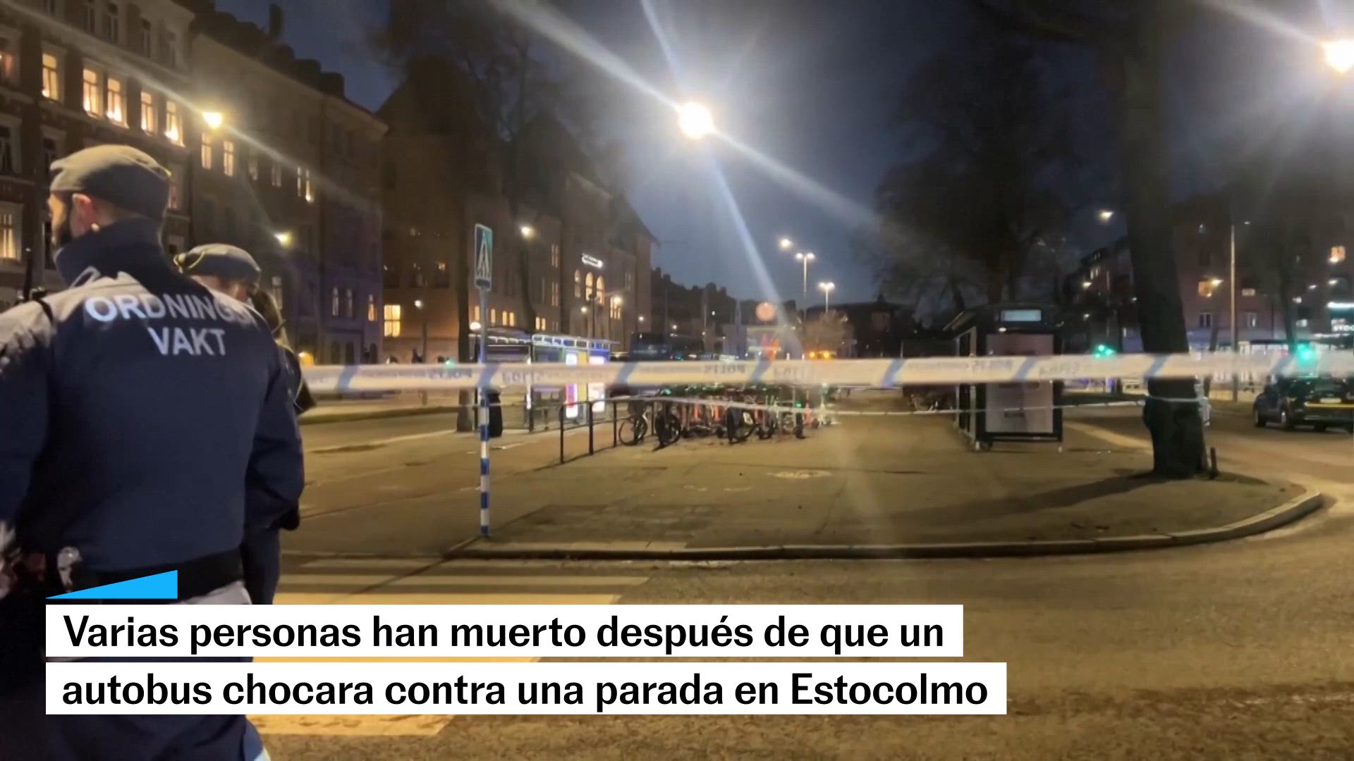 Varios muertos por el choque de un bus en Estocolmo