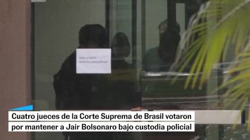 El Tribunal Supremo de Brasil vota a favor de mantener a Bolsonaro bajo custodia policial