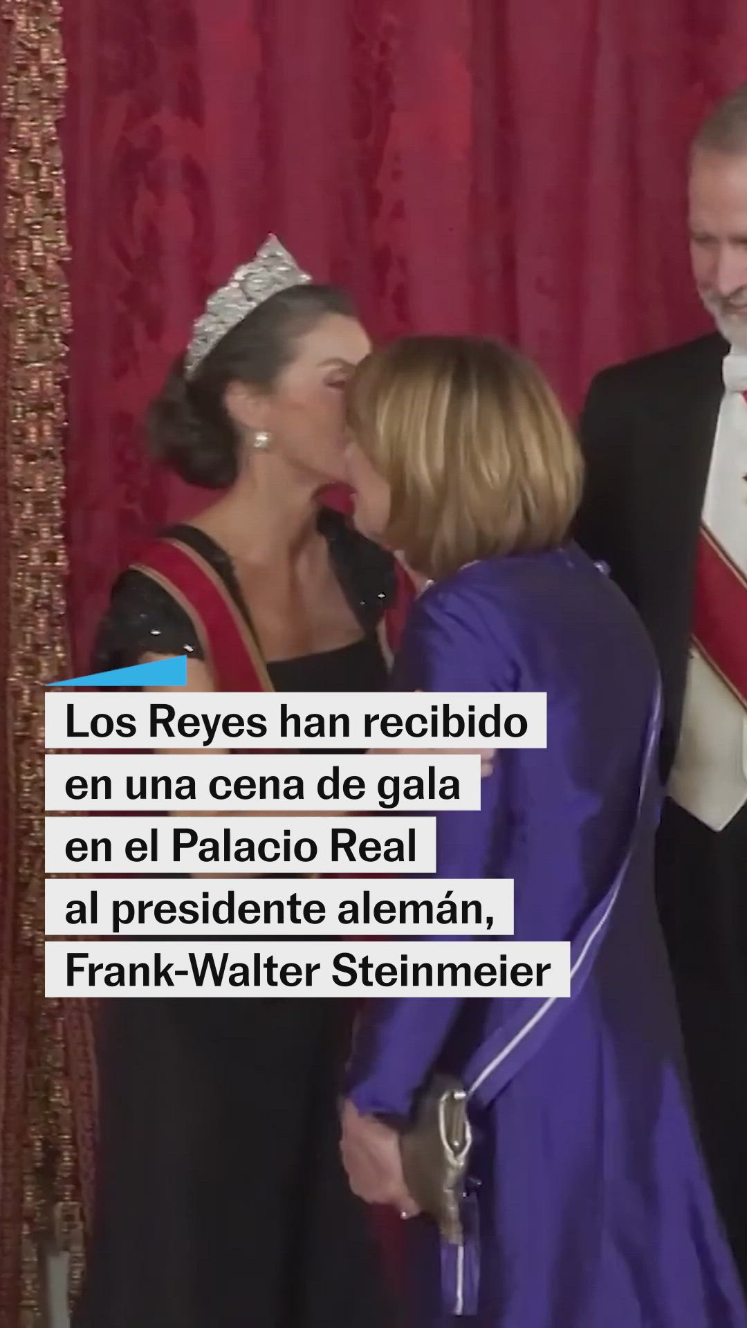 Letizia lució una tiara de Cartier en la cena gala junto al presidente alemán