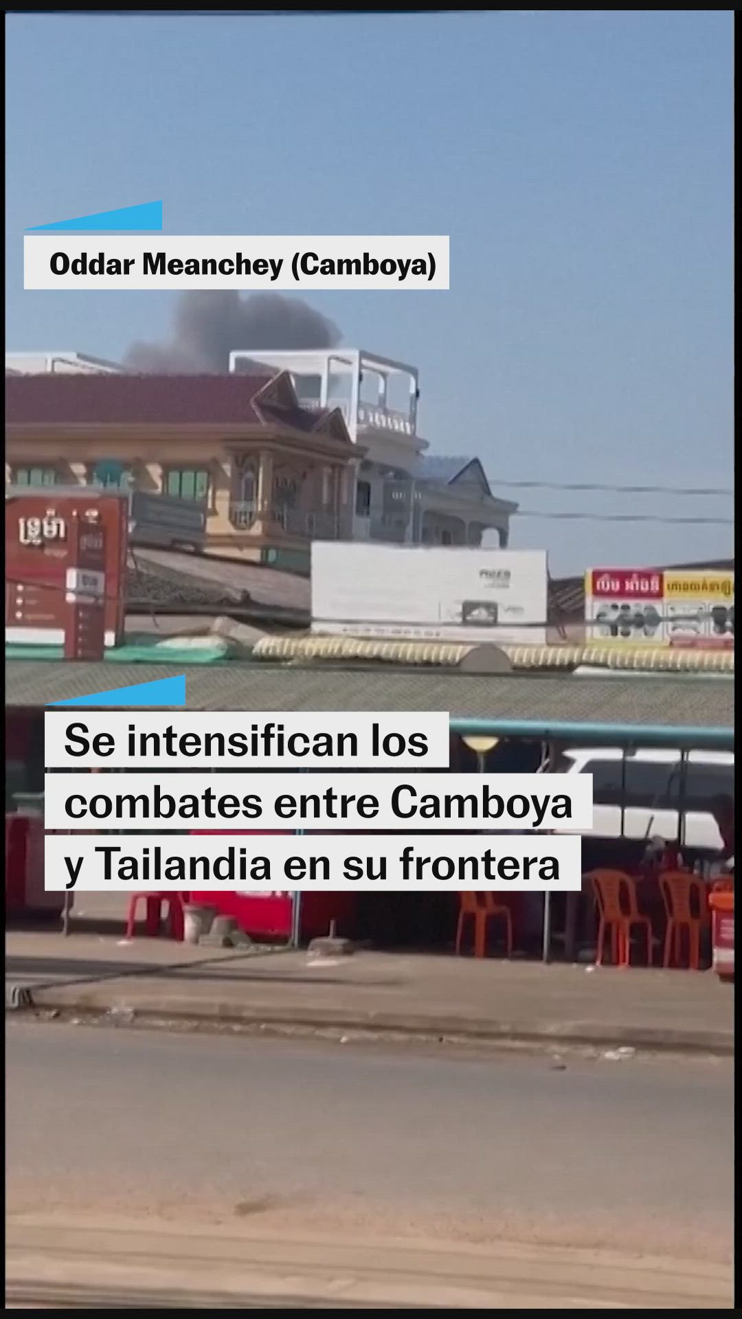 Se intensifican los combates entre Camboya y Tailandia en la frontera