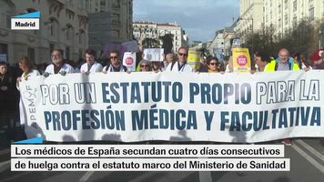 Médicos de España secundan cuatro días de huelga