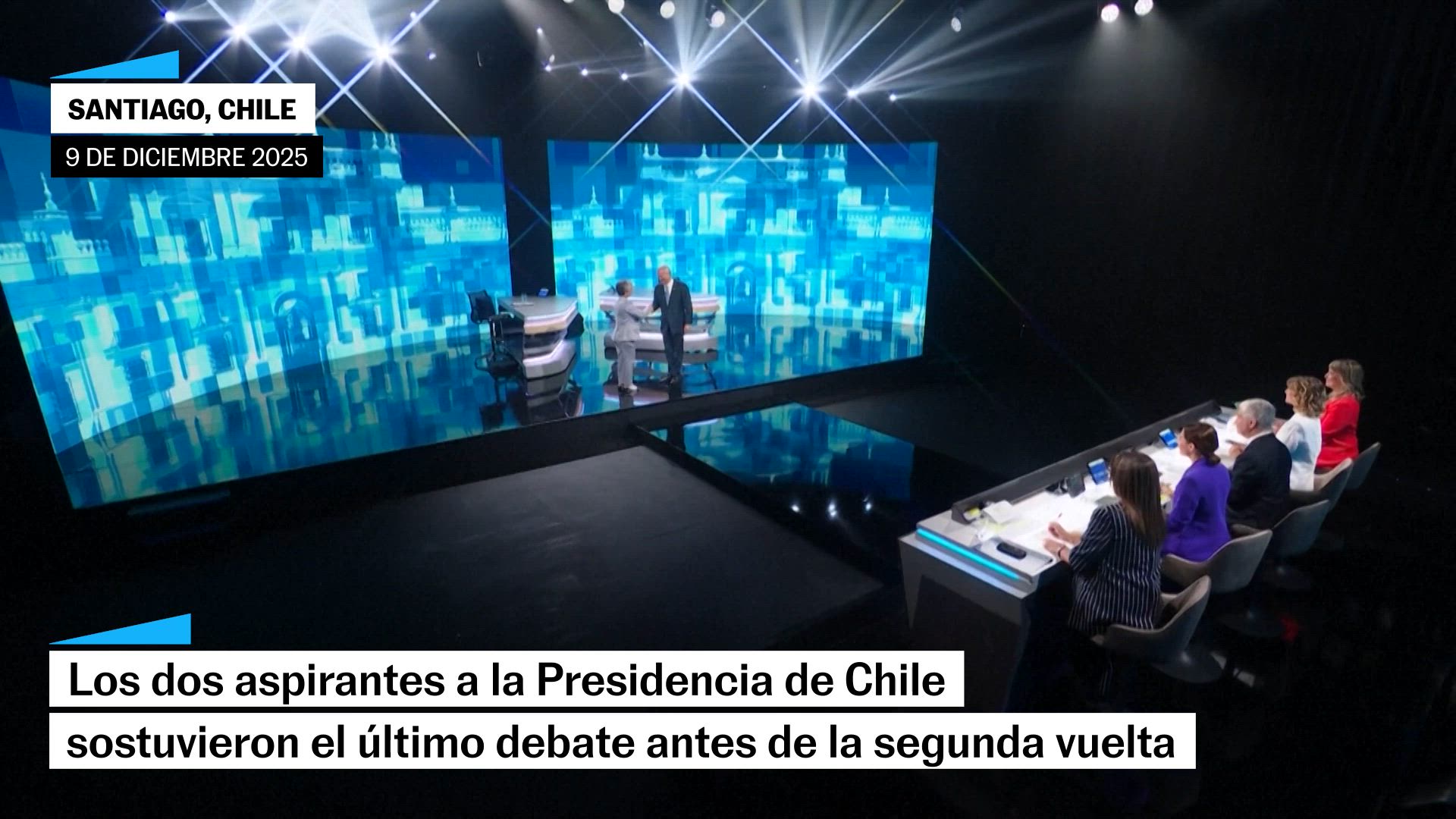 El último debate presidencial entre Kast y Jara