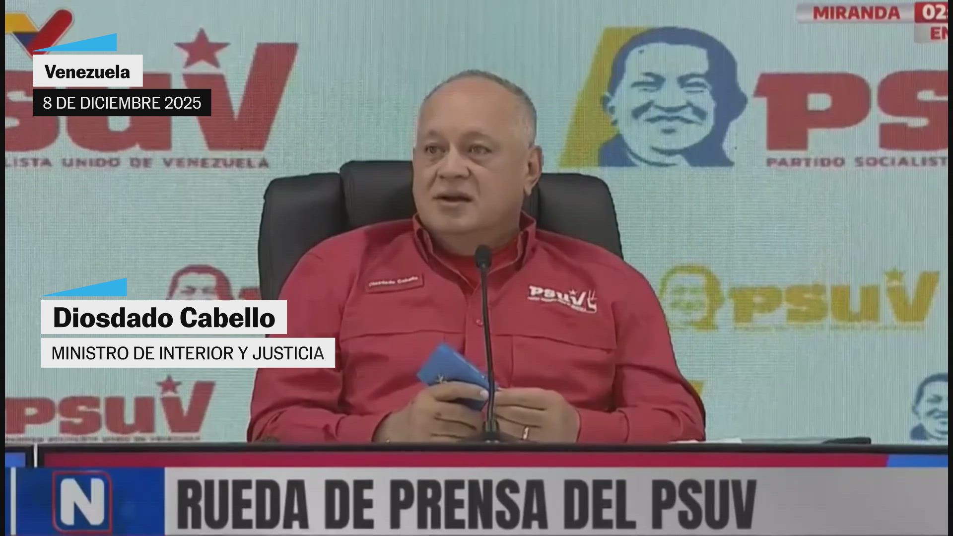 Diosdado Cabello llama 