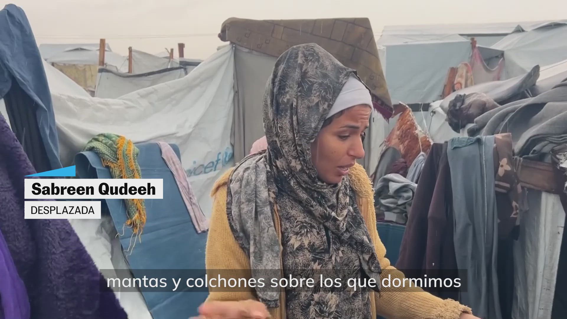 Así se viven las lluvia en Gaza