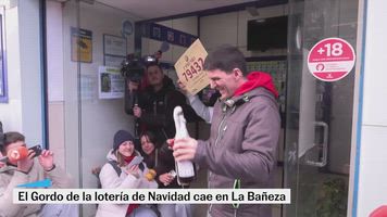 La celebración del Gordo en La Bañeza