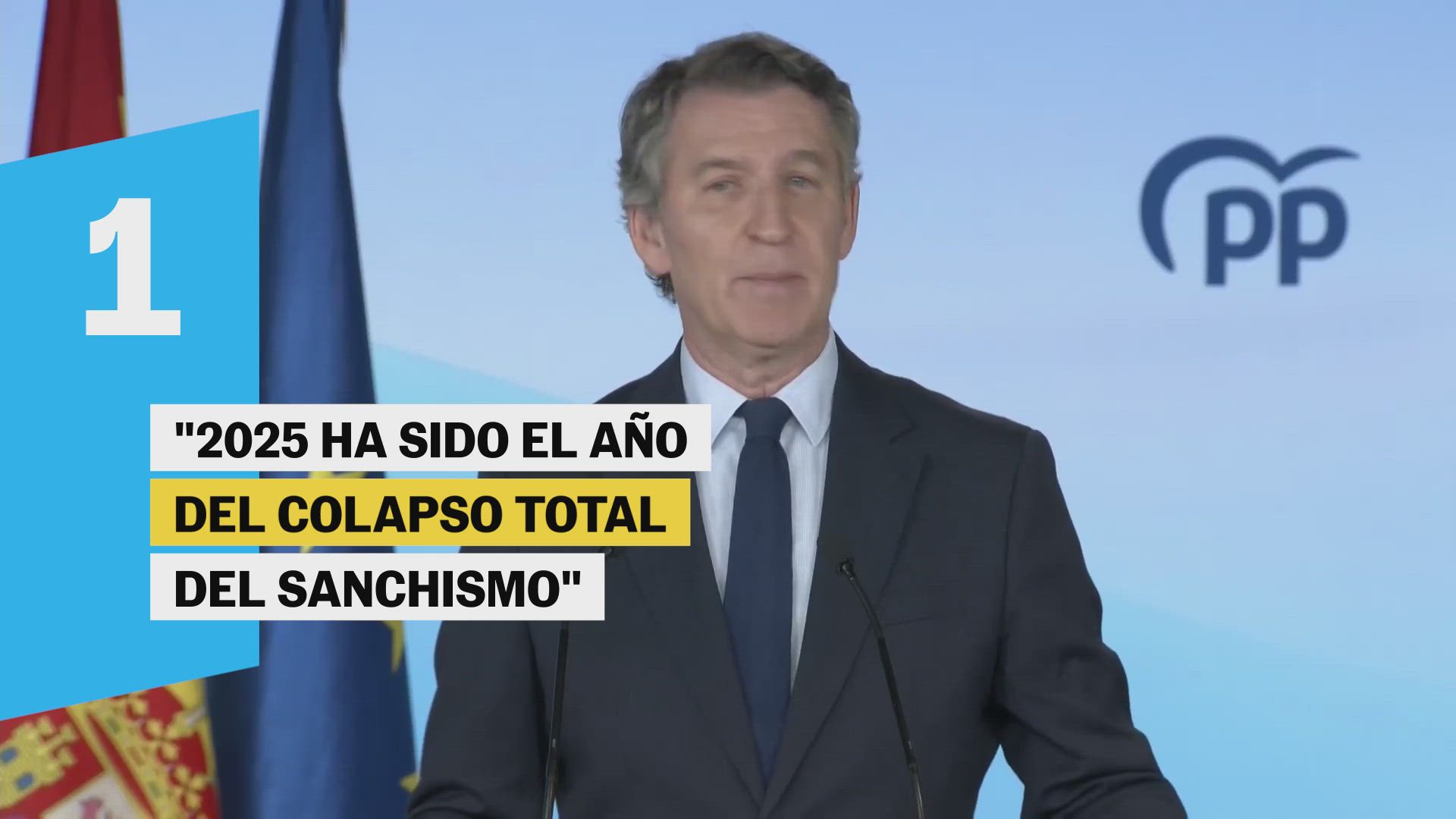 El balance anual de Feijóo en cinco momentos clave
