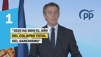 El balance anual de Feijóo en cinco momentos clave