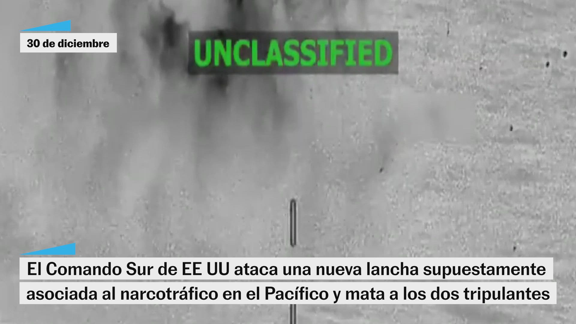 EE UU ataca de nuevo una lancha en el Pacífico