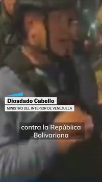 Diosdado Cabello sale a la calle con chaleco antibalas para 