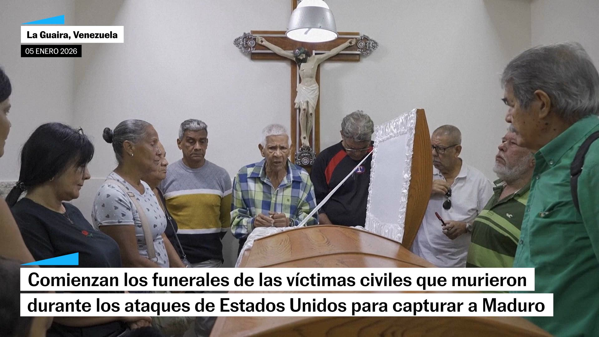 Comienzan funerales de víctimas civiles en Venezuela