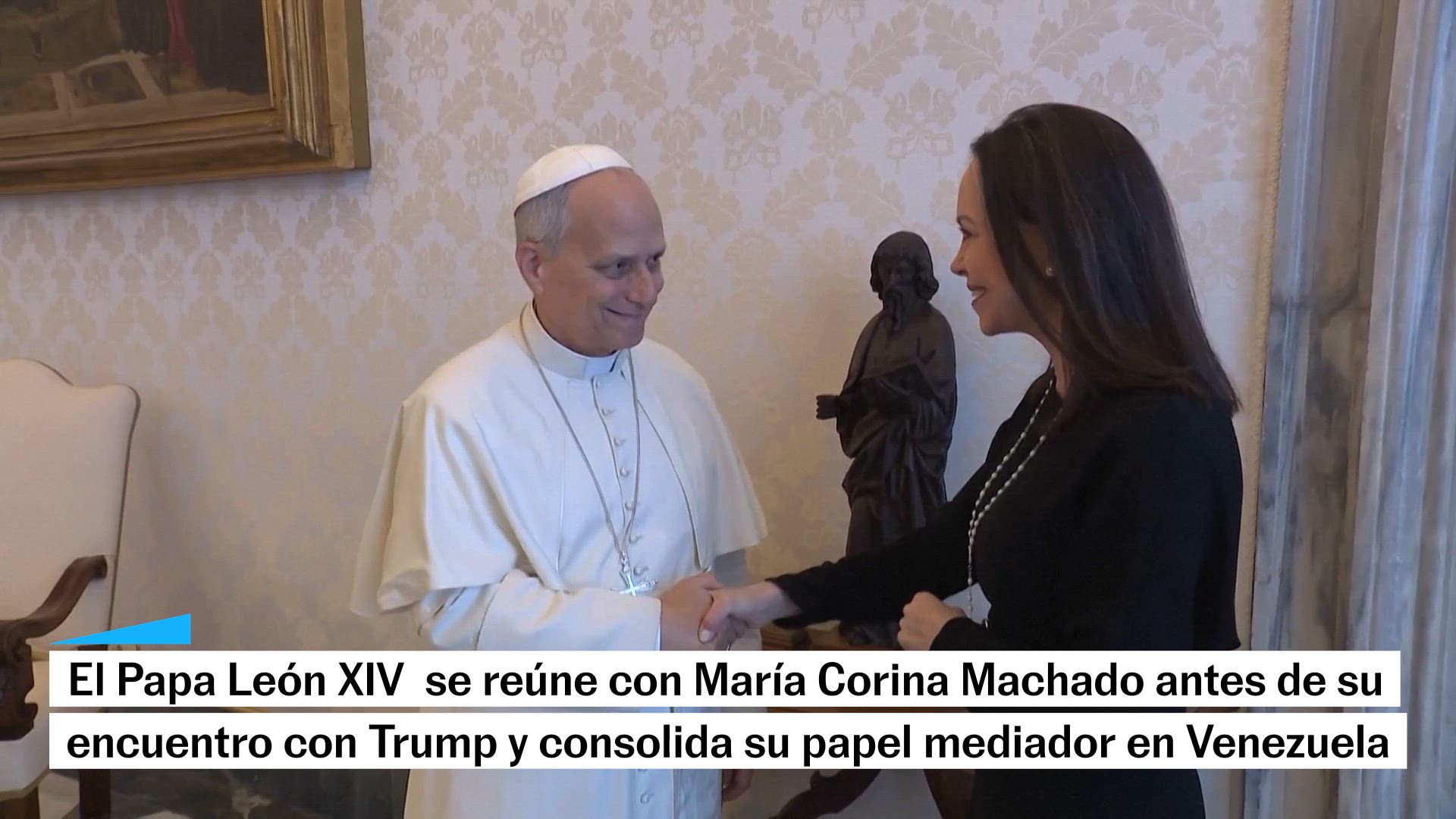 Corina Machado visita al Papa
