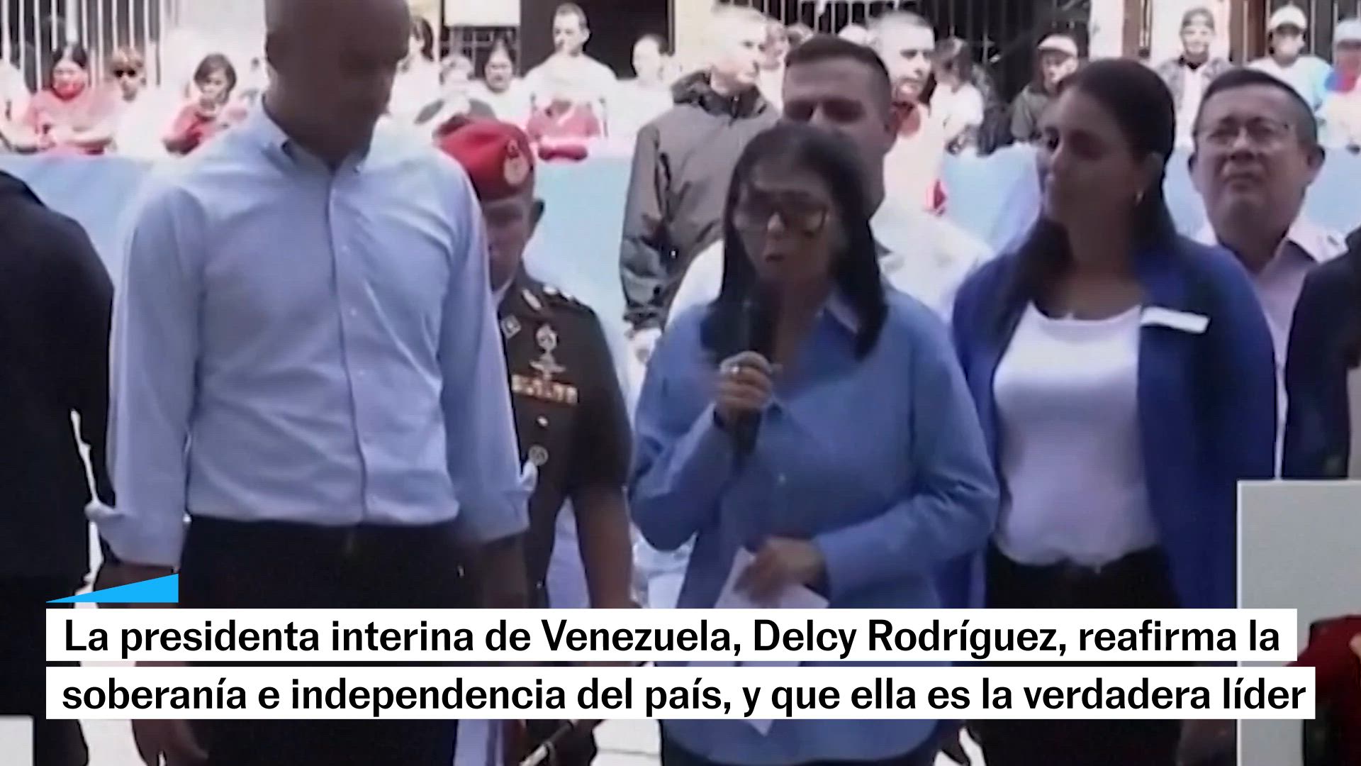 Delcy Rodríguez defiende la soberanía de Venezuela