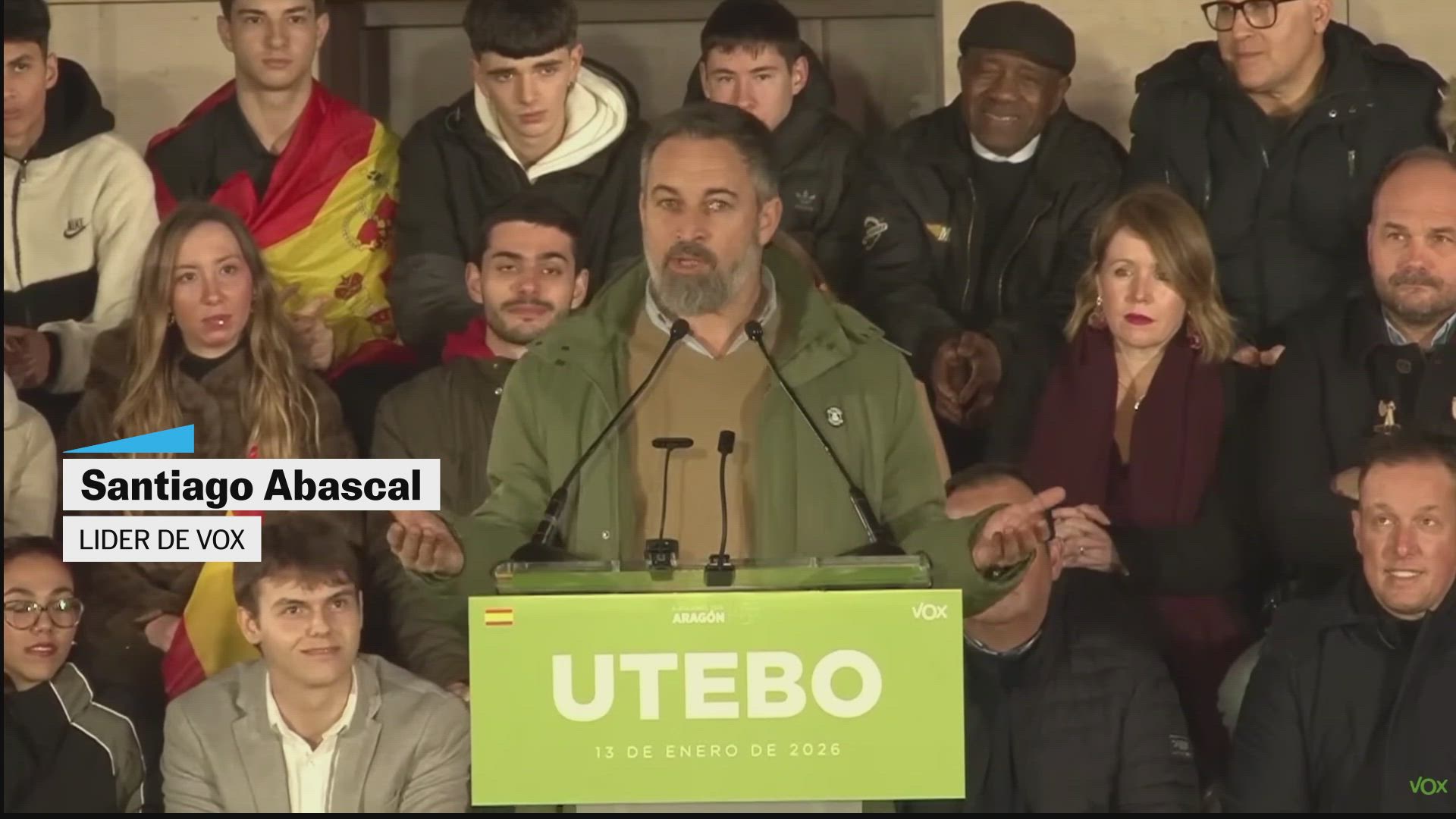 Santiago Abascal: "El feminismo de Sánchez es poner a Pilar Alegría como mujer objeto"