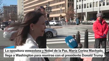 María Corina Machado llega a Washington