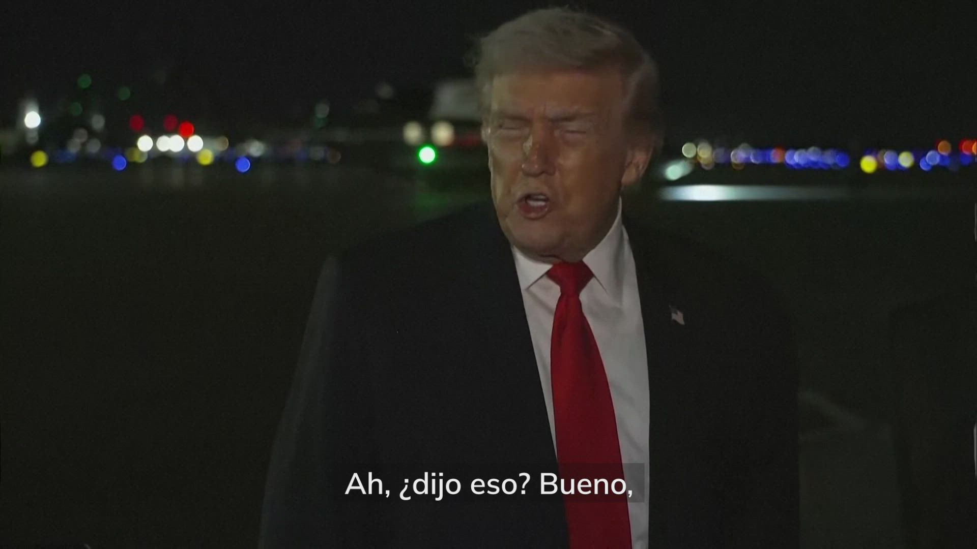 Trump sobre Macron: "Si no se une le pondré aranceles a sus vinos y champanes"