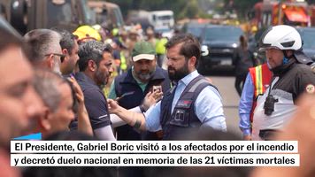 Gabriel Boric y su sucesor, José Antonio Kast, visitaron las zonas afectadas por los incendios forestales.