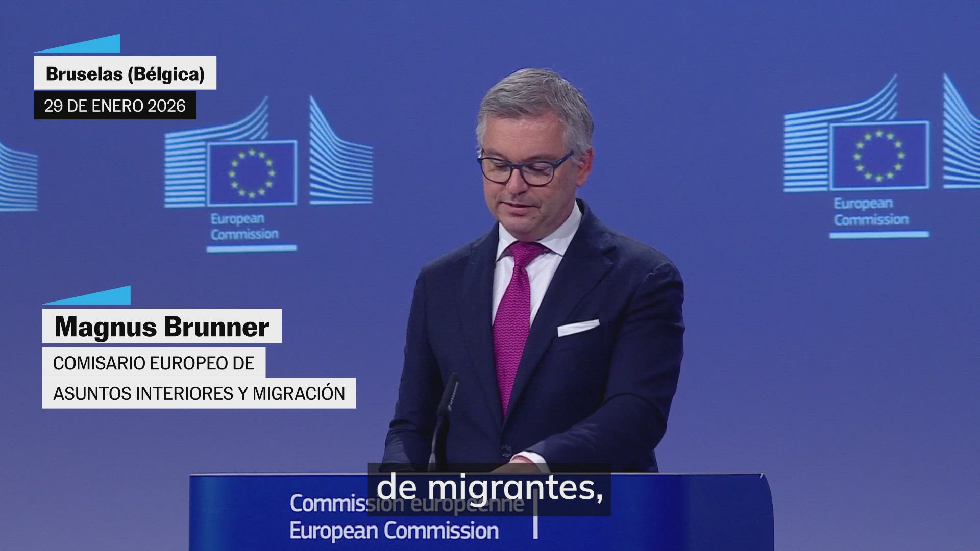 Magnus Brunner: "Las decisiones en materia de regularización corresponden a los Estados miembros"