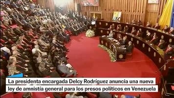 Delcy Rodríguez anuncia una amnistía general para los presos políticos en Venezuela